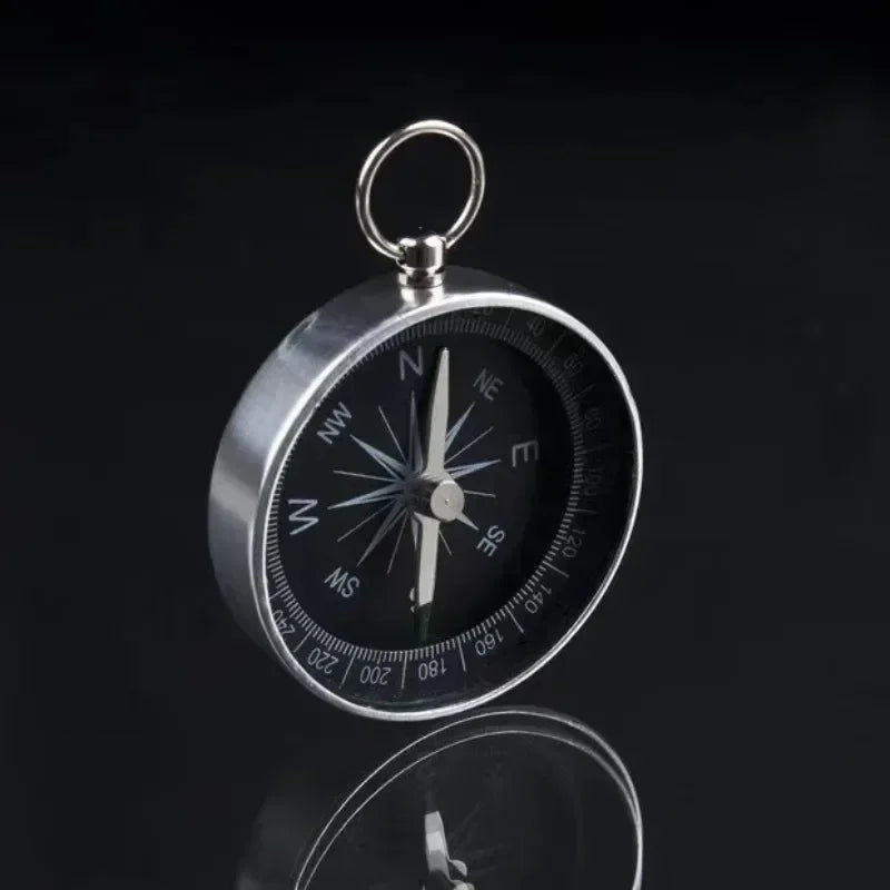 Pocket-Sized Portable Survival Compass with Key Ring – Outdoor Camping & Hiking Navigation